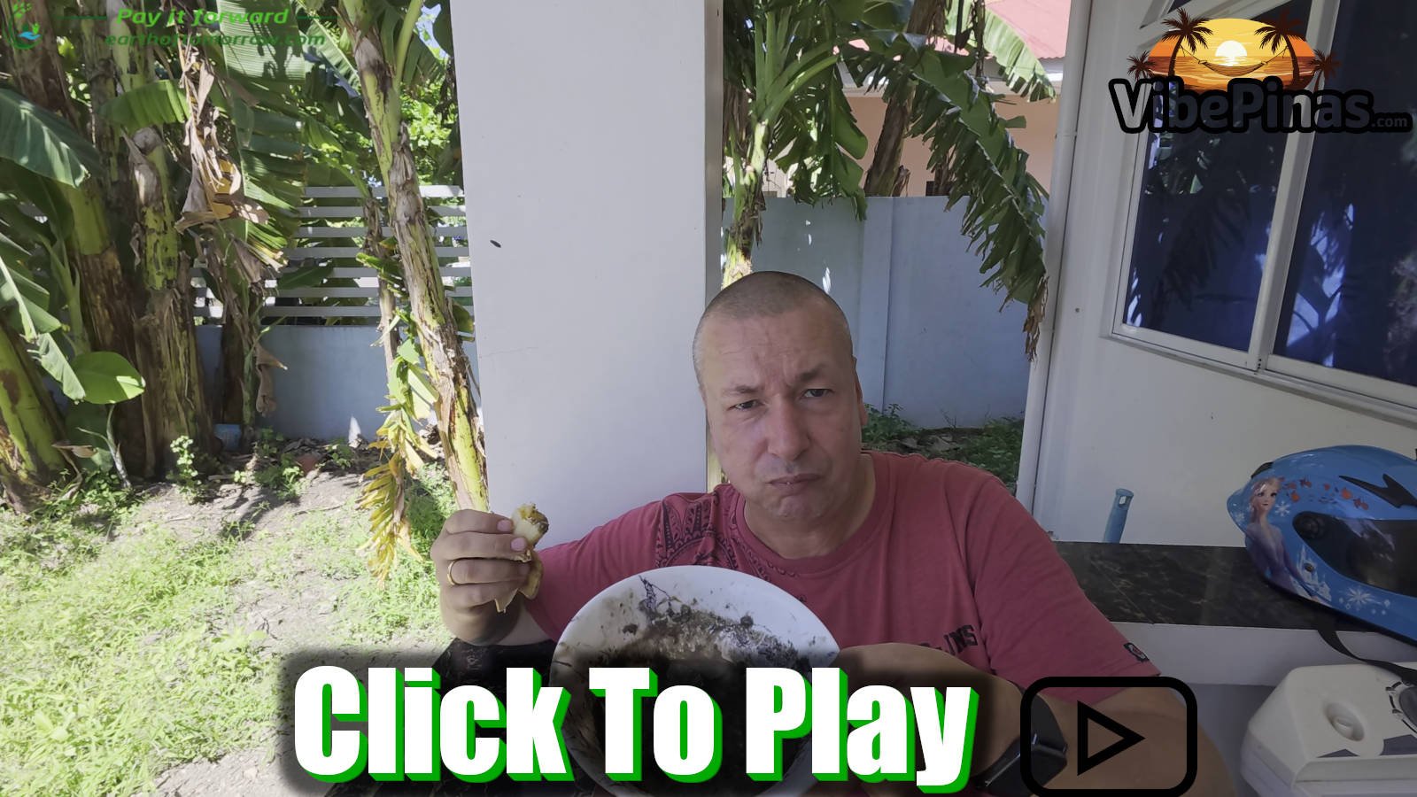 Norwegian Man Talking About The Future In The Philippines While Eating